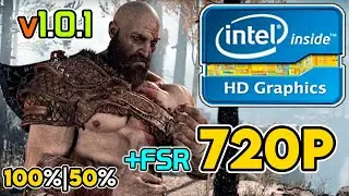 God of War || Intel HD/UHD 630 + i5 9300H Performance Test || 720p Benchmark
