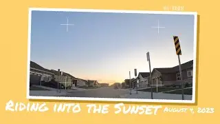 Bicycle Riding into the Sunset (August 4, 2023) – Insta360 Go 3 Hyperlapse