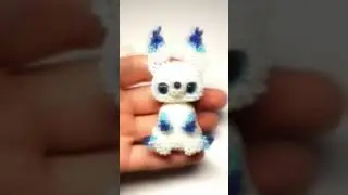 Мастер-класс  🫧 Кицунэ из бисера/ Амигуруми #бисер #handmade #бисероплетение