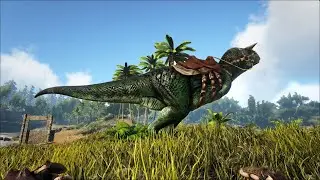 Ark: Survival Evolved - Chain Bola taming a Carno