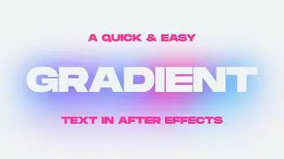 Gradient text in After Effects