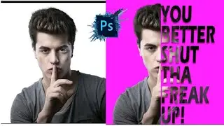 Half Face  text effects in photoshop Tutorial#texas