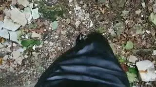 LadyIVE in thighhighboots and leather outfit trapped in the ruins of the castle