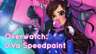 ► Speedpaint: Overwatch - D.va - By Helixel