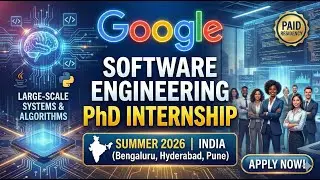 Google India Wants PhDs: Summer 2026 Internship! 🚀🇮🇳