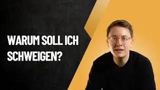Warum soll ich im Strafverfahren Schweigen?