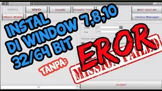 LIHAT VIDEO INI JIKA INSTAL MRT 3.19 GAGAL/EROR