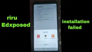 riru Edxposed installation failed | xposed manager riru edxposed faild |magisk manager failed |