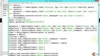 Message Box In Python GUI