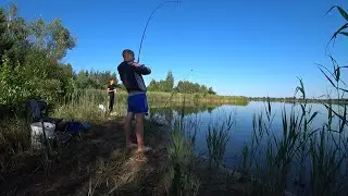 Рыбалка на Озере , попытка поймать леща)))