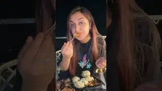 Veg Momos 🥟Vs Non Veg 🌶️🤤 #shorts #trendingshorts #foodlover #tasty #viral #meghachaube