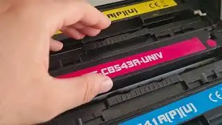 How to remove, insert, change ink cartridges for HP Color Laserjet CM1312 MFP and other printers