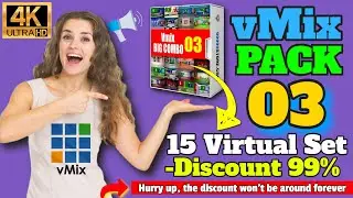 🆕 vmix virtual set news package 03 👉 vmix virtual sets 2021