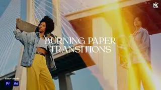 BURNING PAPER TRANSITION EFFECT in Premiere Pro | Free Transitions | Nik Edits