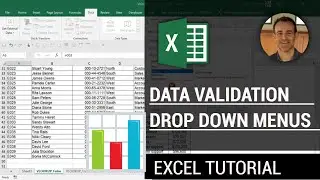 Excel   Creating Drop down menus using data validation