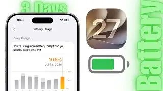iOS 27 Beta 4 - Battery Life & Performance (After 3 Days)