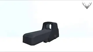 Low Poly Holographic Sight | 360° Preview | Unity Asset Store
