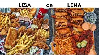 LISA OR LENA 🤍 | FAST FOOD EDITION 🍔😋
