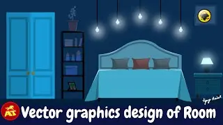 Vector graphics design of Room using free vector graphics editor -Inkscape (Illustrator Alternative)