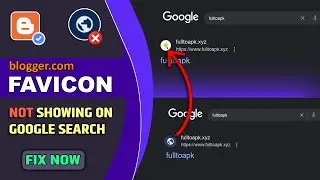 Blogger Favicon Not Showing in Google Search | Blogger Icon, Logo Not Showing on Google Search ✅Fix