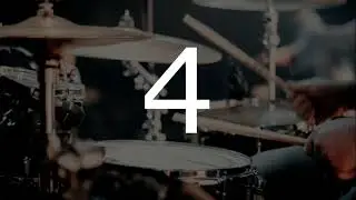 Drums backing track with Visual Metronome | 108 BPM