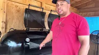Seasoning the 250 Gallon “Death Star” Smoker pit