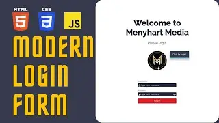 How to create a Modern Login Form using HTML CSS and JavaScript