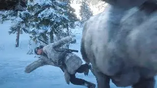 Лось Морозный След Легендарные животные - Red Dead Online