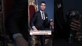 Ronaldo is the most-followed person on Instagram 🐐ll 