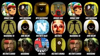 Subway Surf, Hide in The Backroom, Into The Backrooms, Horror Hide, Backrooms 2D...