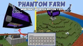 CARA MEMBUAT PHANTOM FARM ! | MINECRAFT BEDROCK EDITION 1.21+