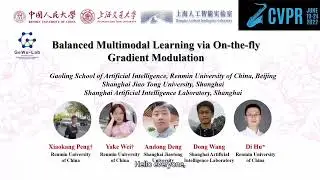 Balanced Multimodal Learning via On the Fly Gradient Modulation | CVPR 2022