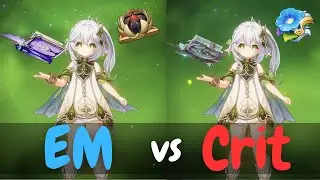 C0 Nahida EM vs Crit vs Hybrid vs Nuke build comparison