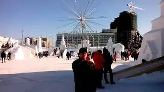 Благовещенск на Амуре. Ледовый городок, декабрь 2013 г.
