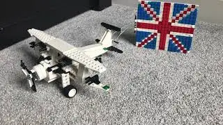 BRITISH LEGO BIPLANE MOC review my bro built! | his entry for the #legobrit10k competition
