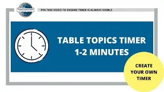 Create your own ZOOM 'Virtual Background' Video for Timing Speeches (using CANVA).