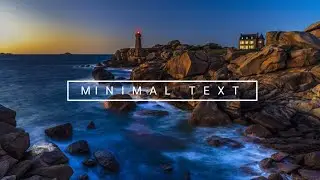 Minimal Text Effect with Kinemaster