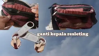 simpel servis resleting tas selempang mini cuma ganti kepala resleting #vermakjeans