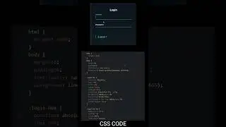 Simple Login page in HTML and CSS || Code on telegram 