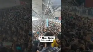 🚉 Thane Railway Station: A Vibrant Hub of Commuters! 🌟👥