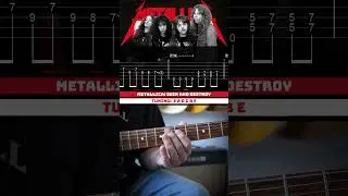 Seek and Destroy Metallica Guitar Riff with Tab