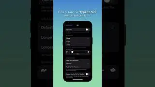 How to Use Type to Siri in iOS #shorts #accessibility #siri #tutorial #iphone #ios #iphonetips