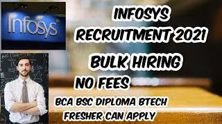 Infosys Recruitment 2021 | Infosys Off campus hiring  for freshers 2021| BE BTech Diploma BCA BSC