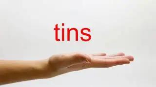 How to Pronounce tins - American English