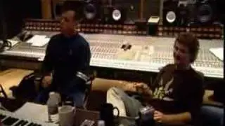 Robbie Williams & Guy Chambers in studio
