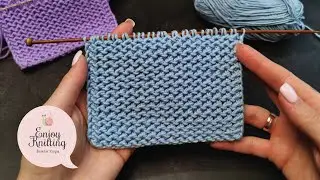 ДВУХСТОРОННИЙ Плотный Узор Спицами в Один Ряд | One Row knitting stitch easy for coat/cardigan