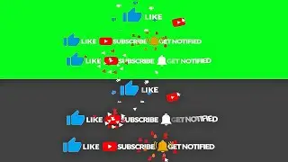 FREE 3D Subscribe, Like + Bell Icon Animation Green Screen + After Effects  Template