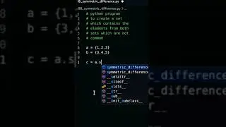 Python Program To Find Symmetric Difference Of Sets | Python Set | Tech Blooded | 