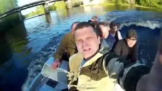 Yamaha 30 6 человек на глиссере
