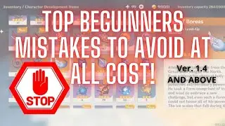 [Genshin Impact] Top Beginners Mistakes To Avoid At All Cost !